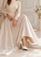 White Matte Drag Queen Pointed Toe Court Shoes – G-924