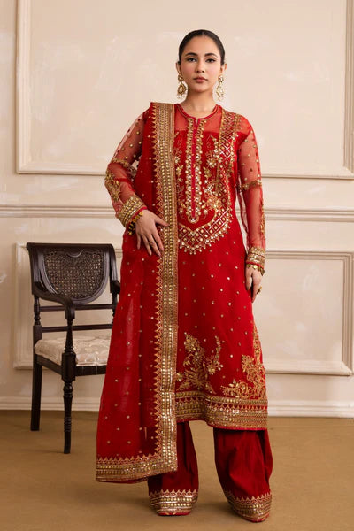 Maryum N Maria Embroidered Organza Suit MW40030