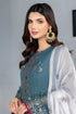 Flossie Embroidered Chiffon 3 Piece suit AQUAMARINE
