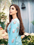 Maryam Hussain Embroidered Lawn 3 Piece suit CRYSTAL