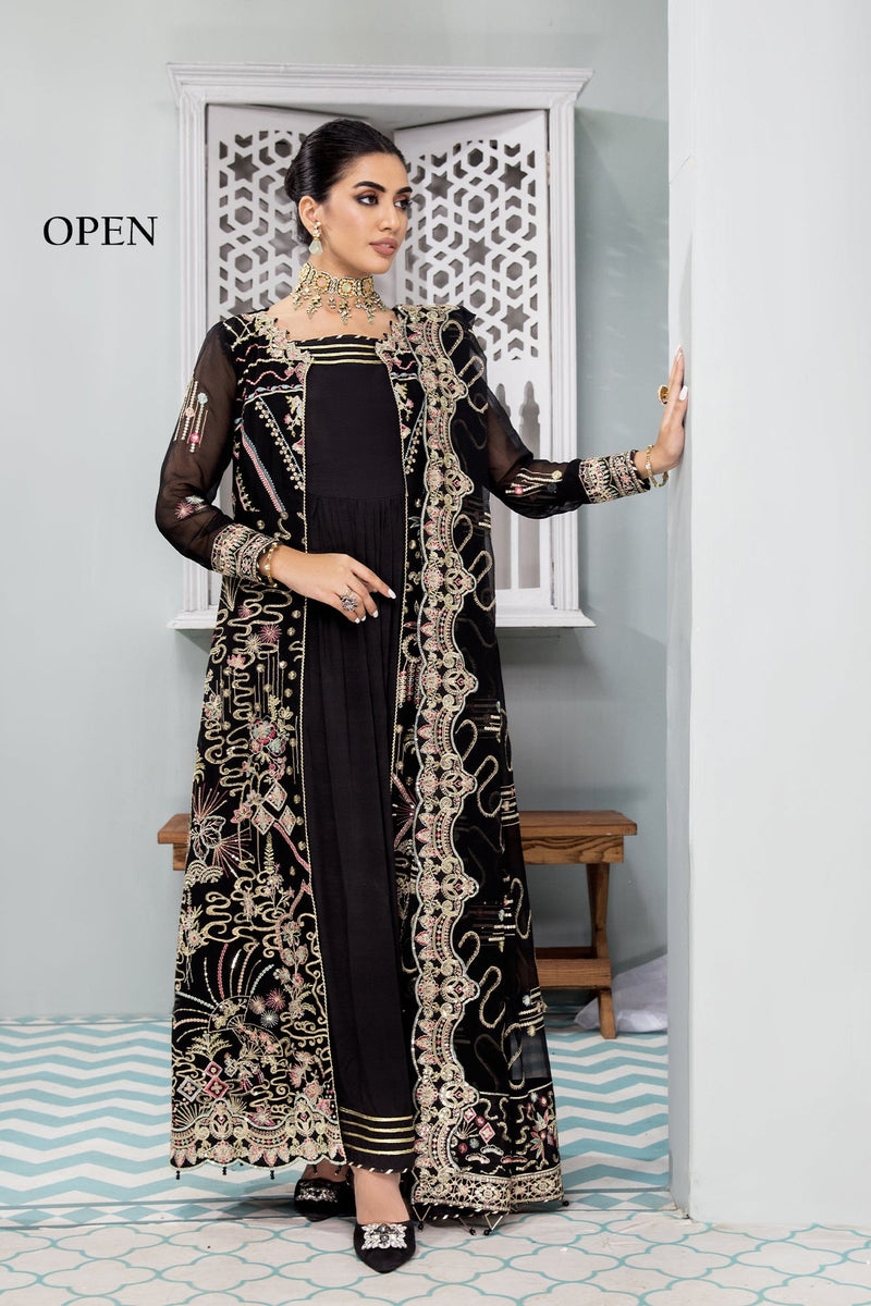 Alizeh Embroidered Chiffon 3 Piece Suit Azha – Babus Clothing