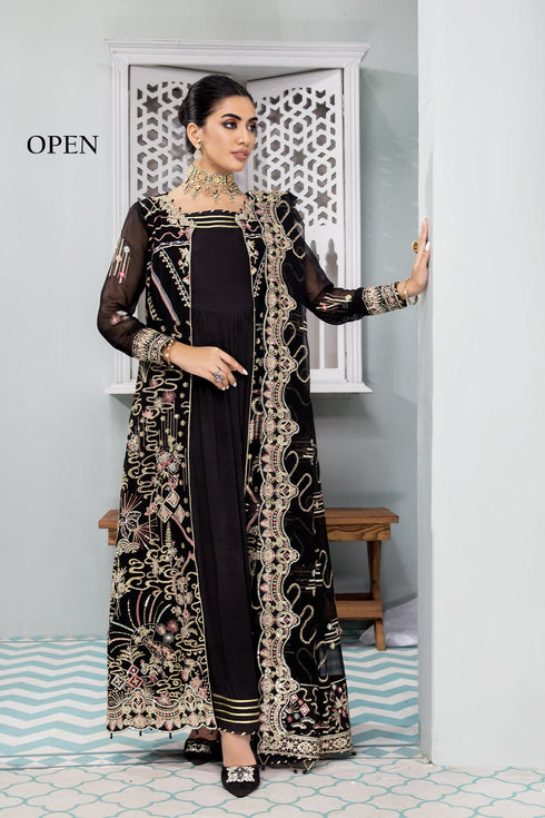 Alizeh Embroidered Chiffon 3 Piece Suit Azha
