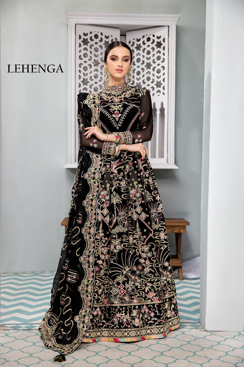 Alizeh Embroidered Chiffon 3 Piece Suit Azha