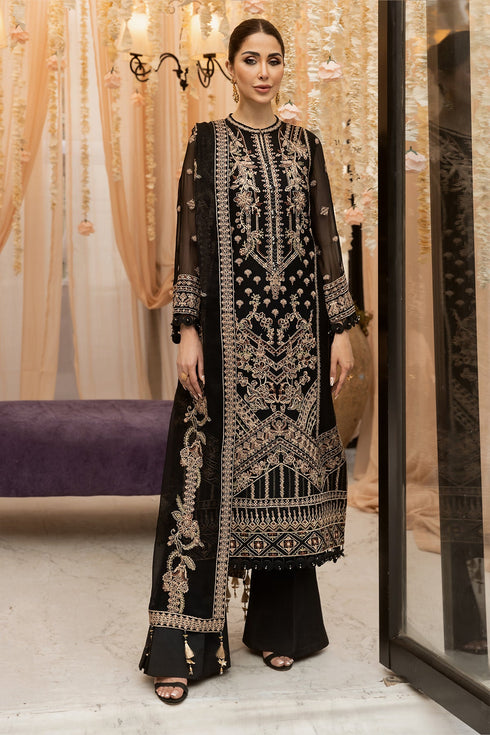 Alizeh Embroidered Chiffon 3 Piece Suit V01D04