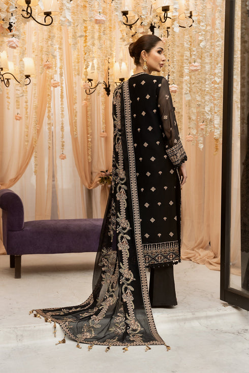Alizeh Embroidered Chiffon 3 Piece Suit V01D04
