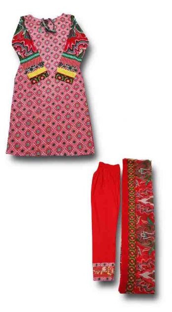 Needlez Embroidered Lawn 3 Piece Suit N-104