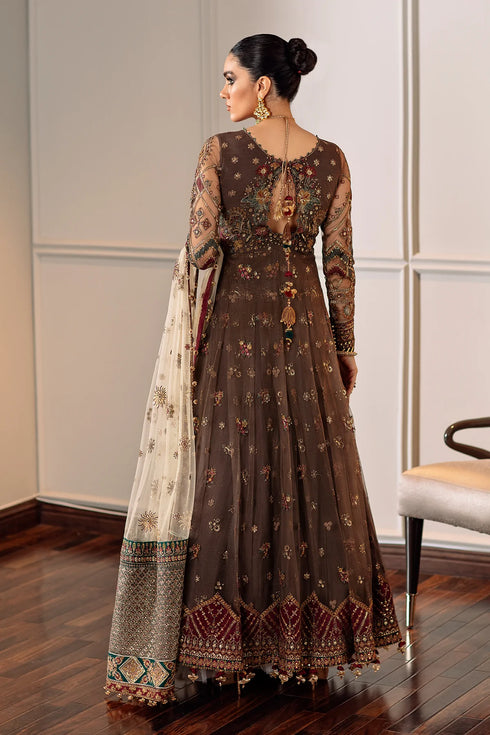 Baroque Embroidered Chiffon 3 piece suit CH09-02