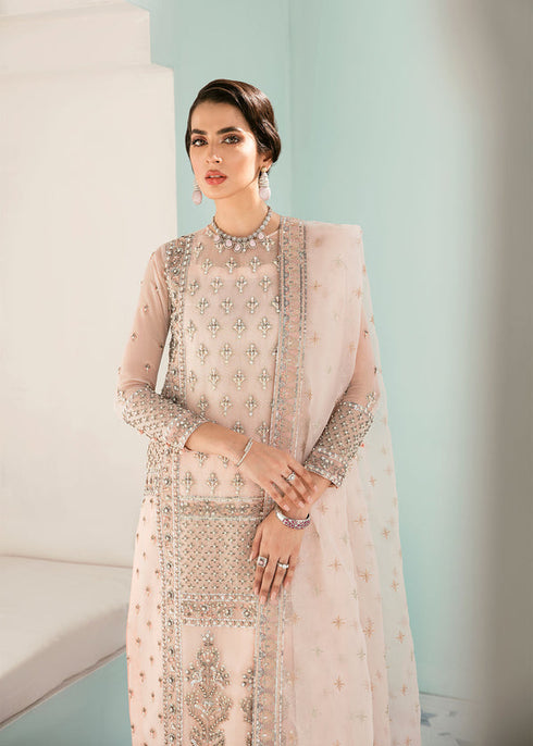Akbar Aslam Embroidered Organza 3 Piece suit THISLE
