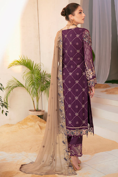 Ramsha Embroided Chiifon 3 Piece suit F-2206
