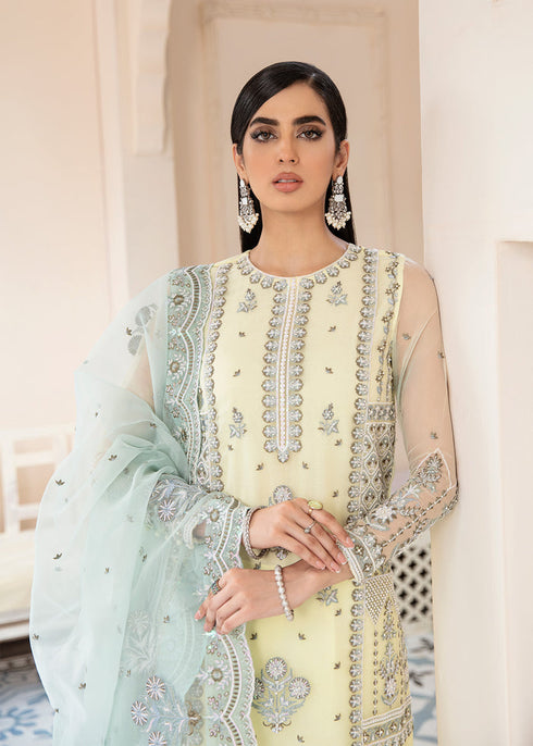 Akbar Aslam Organza Embroidered  suit ACIRA