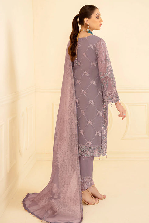 Ramsha Embroided Organza 3 Piece suit M-709