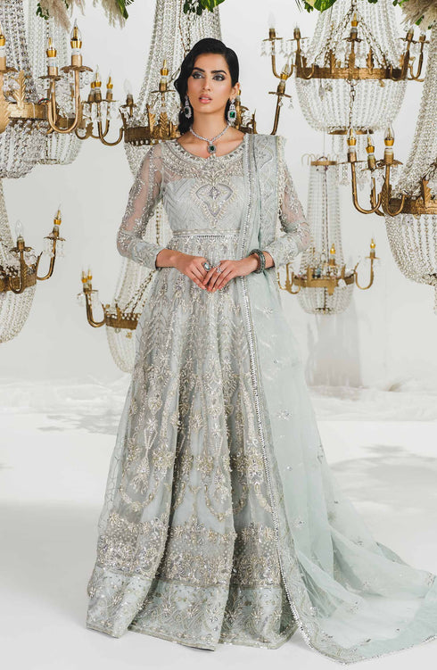 Embroidered Organza Bridal Dress MBM-0039