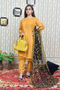 Haniya Linen 3 Piece Suit H-14