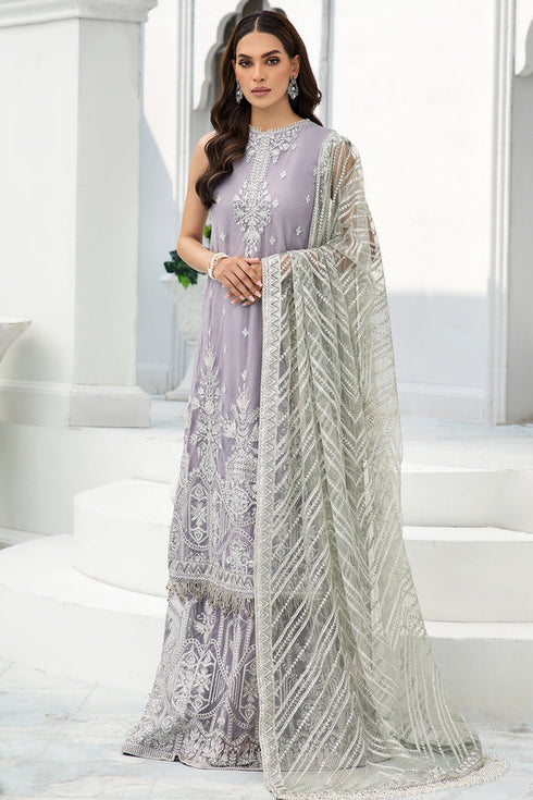 Zarif Embroidered Net 3 piece suit MERYL