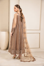 Farasha Embroidered Organza 3 piece suit Whisper