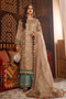Maria B Embroidered Zari 3 Piece Suit  Off White with Sea Green BD-2507