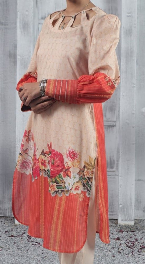 Rafia Digital Printed Lawn 1 Piece Kurti DC1-05