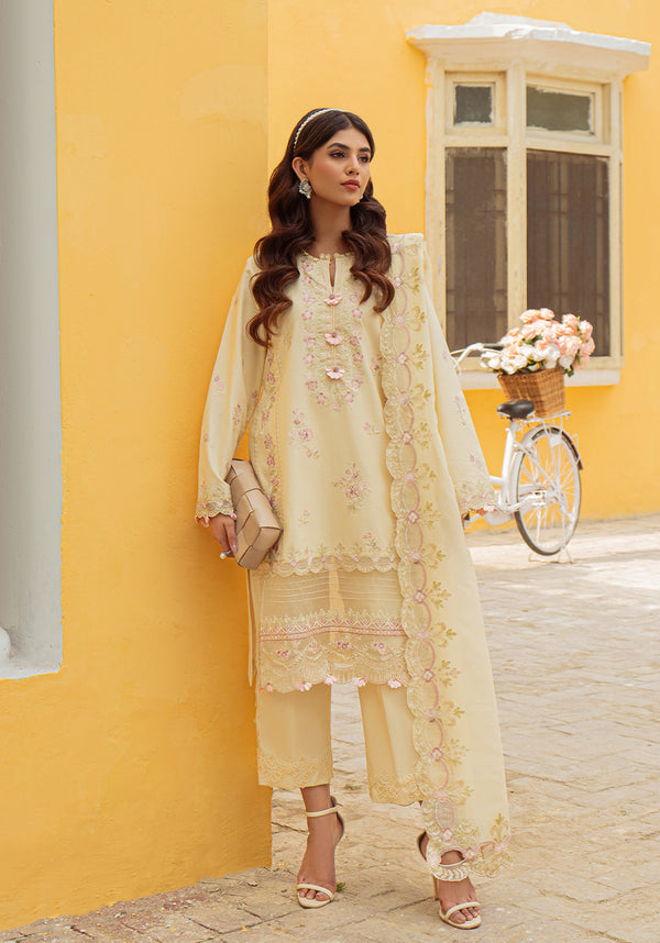 Zarqash Embroidered Lawn 3 Piece suit ZQ 11A