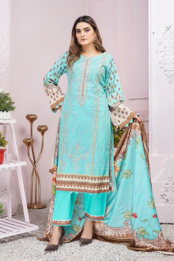 Bin Saeed Embroidered Lawn 3 Piece BS-11