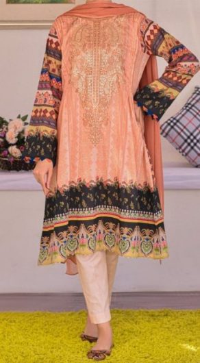 Rafia Digital Printed Embroidered Lawn 3 Piece Suit DC3-42-B