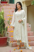 Lush Embroidered Chiffon 3 Piece Suit L-125