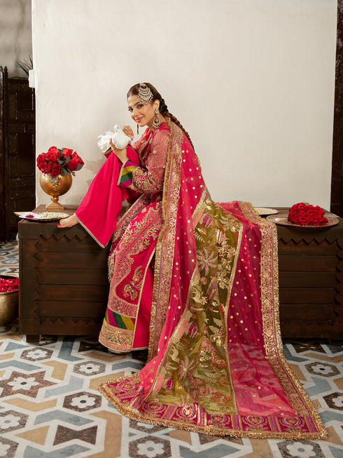 Maryam Hussain Embroidered organza  3 piece suit BANO