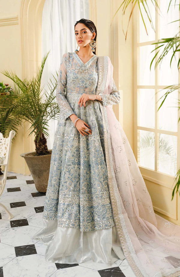 Maryam & Maria Embroided Organza 3 Piece suit Frosty Grace (MFF-0011)