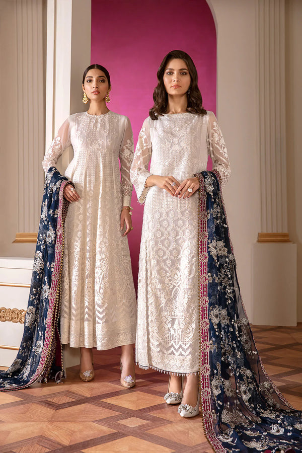 Baroque Embroidered Chiffon 3 piece suit CH07-02