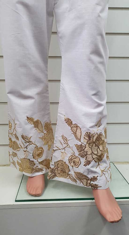 Creations Embroidered Cotton 1 piece Trouser Design B-413