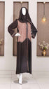 Rafia Embroidered Viscose 2 Piece Abaya G228