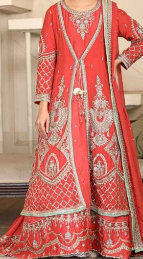 Rafia Embroidered Chiffon 3 Piece Suit N2162