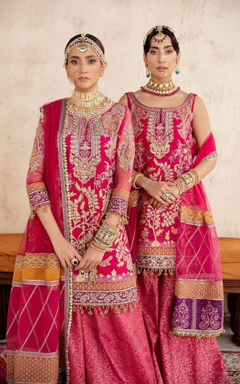Asifa and Nabeel Embroidered Organza 3 Piece suit VASL SF-04