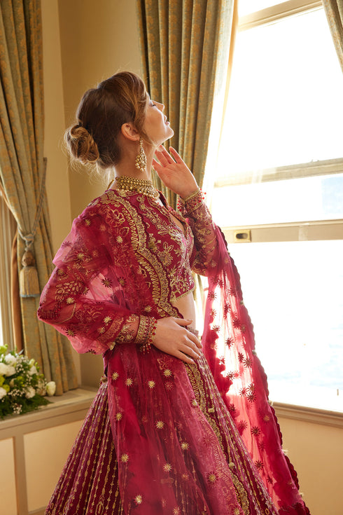 Gisele Embroidered Net 3 piece suit TABEER
