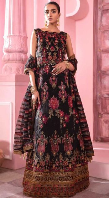 Iznik Embroidered Chiffon 3 piece suit IB-07 SAWAI