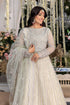 Azure Embroidered Net 3 piece suit Wedding Afsana