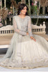 Azure Embroidered Net 3 piece suit Wedding Afsana