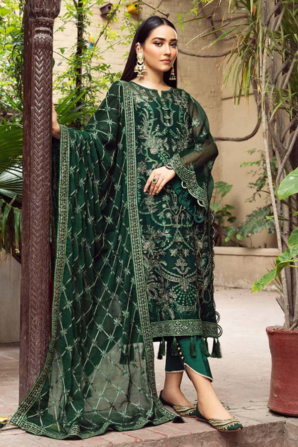 Alizeh Embroidered Chiffon 3 Piece Suit Gul